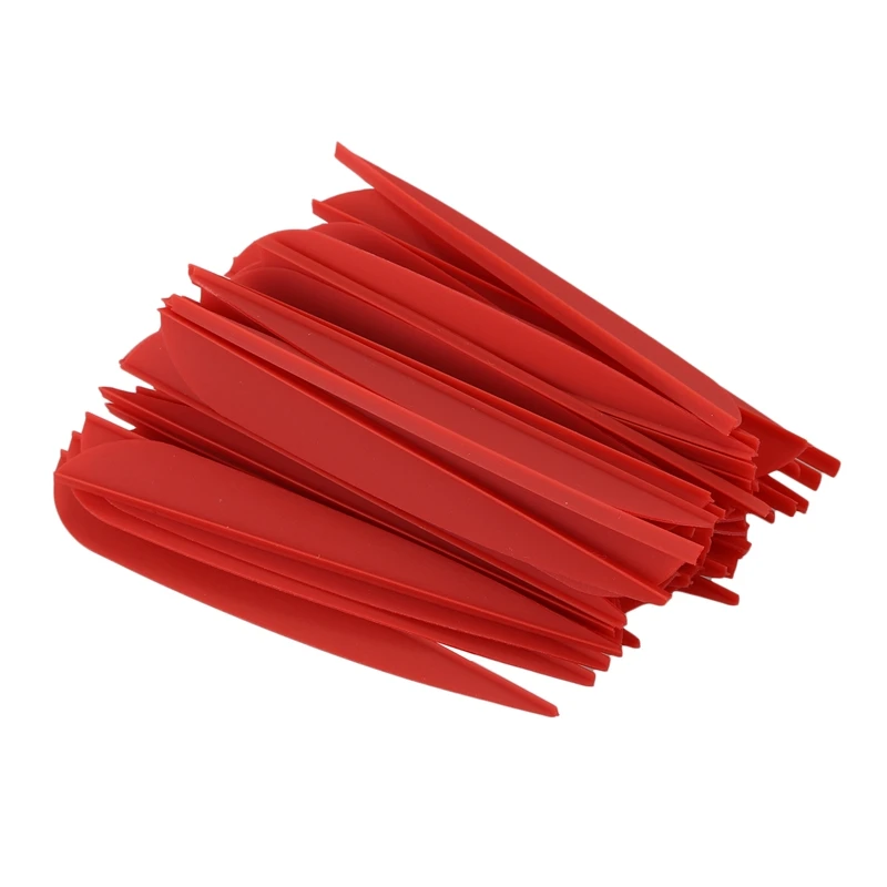 

Arrows Vanes 4 Inch Plastic Feather Fletching for DIY Archery Arrows 50 Pack