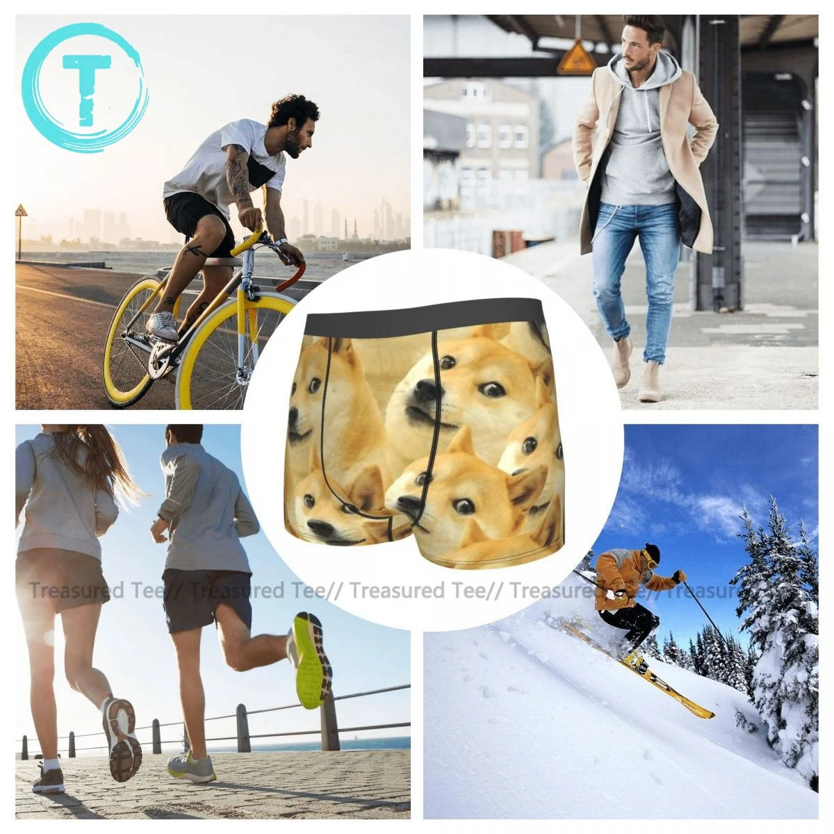 

Meme Underwear Cute Trenky Design Trunk Polyester Sublimation Boy Boxer Brief