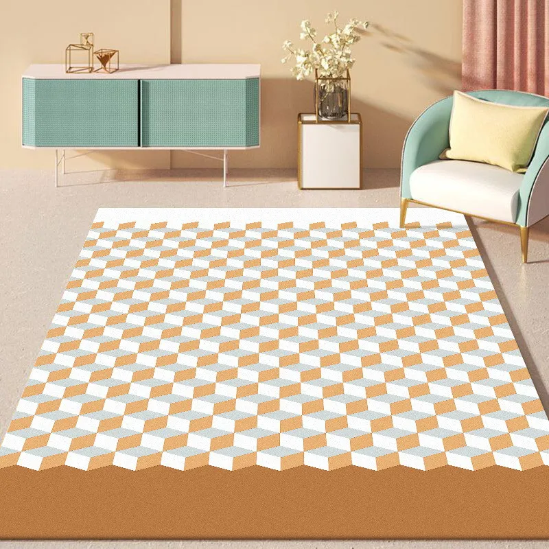 Ковер в скандинавском стиле объемный квадратный напольный ковер с рисунком Куба