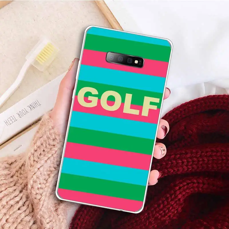 

Famous singer Golf Blue Flame art Phone Case Clear Transparent for samsung A 21s 50 71 S 8 9 20 note 10 20 plus ultra