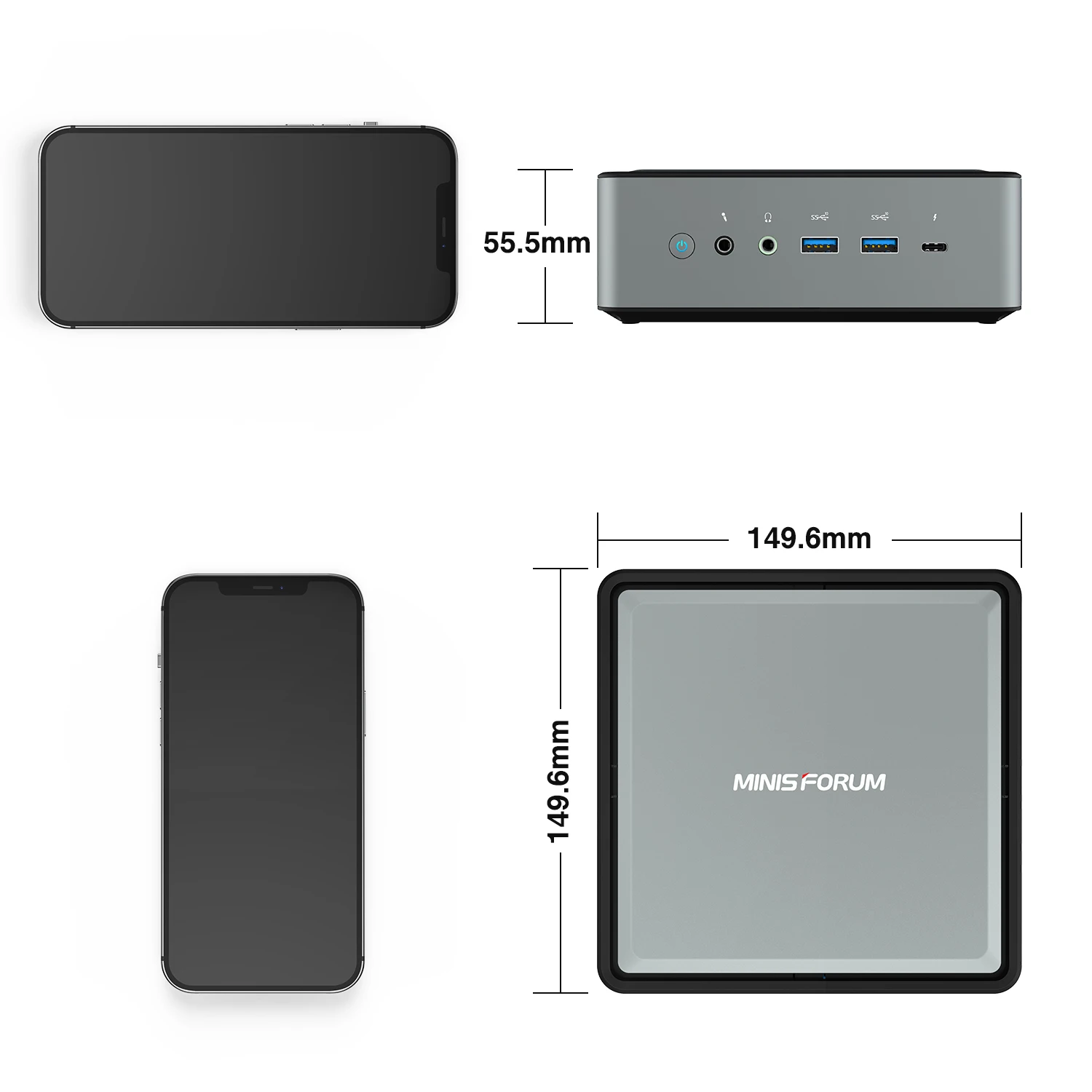 Мини-ПК MINISFORUM TL50 Intel Core I5-113 5G 7 Windows 10 Pro 12GB RAM 256GB/512GB SSD 2 4G WiFi игровой настольный