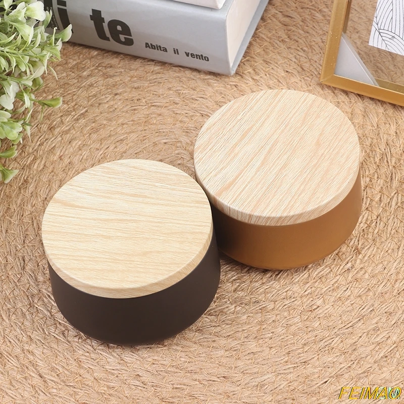 

Luxury Candle Jars with Lid Bulk Round Candle Container Tins Empty Storage Box for DIY Salves Skin Care Beauty Samples