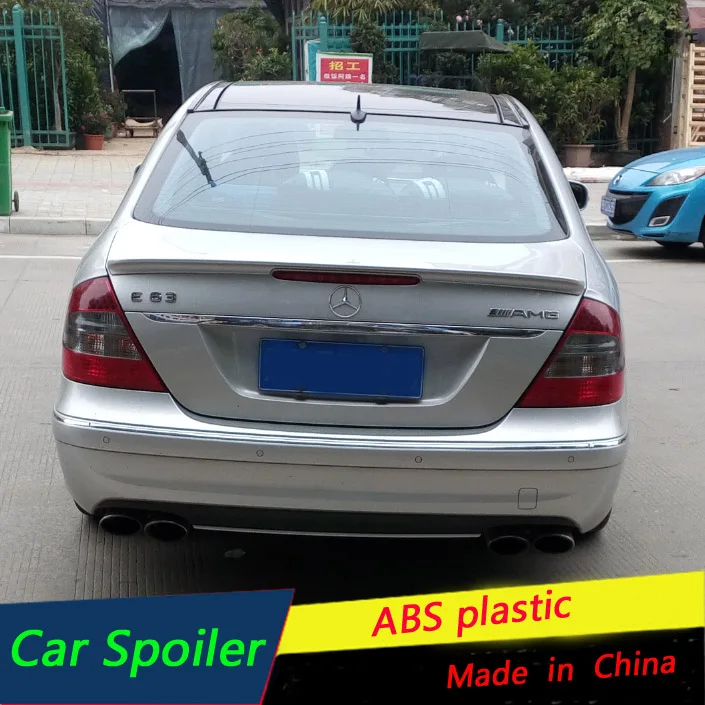Спойлер для Mercedes Benz W211 E63 E200 E350 E280 спойлер из АБС материала заднего крыла