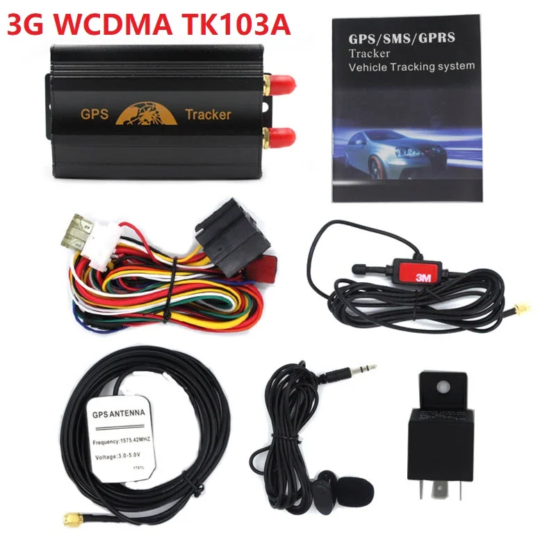 Автомобильный gps трекер 3g TK103A Coban 103A WCDMA/GSM/GPRS отслеживающий локатор в реальном