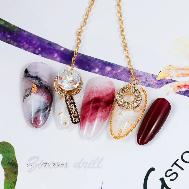 3D металлические циркониевые украшения для ногтей роскошные хрустальные стразы