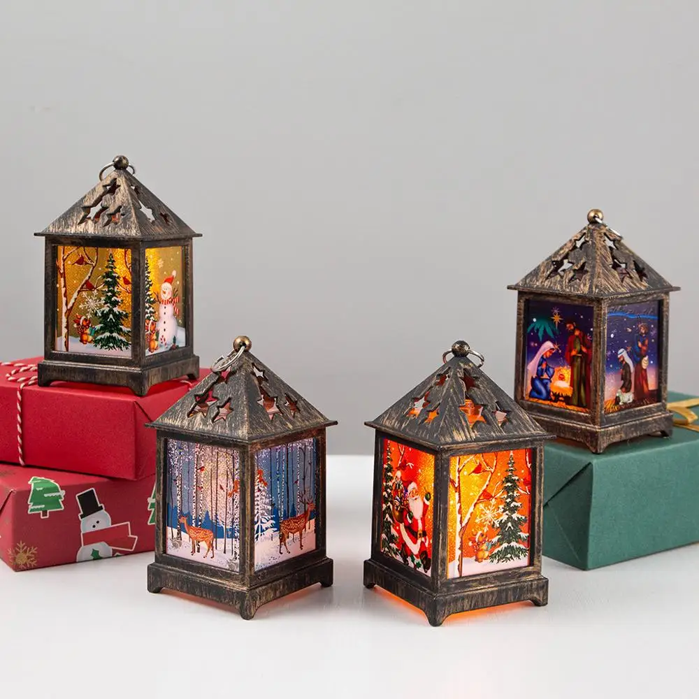 1 шт. рождественские украшения для дома светящийся Рождественский домик