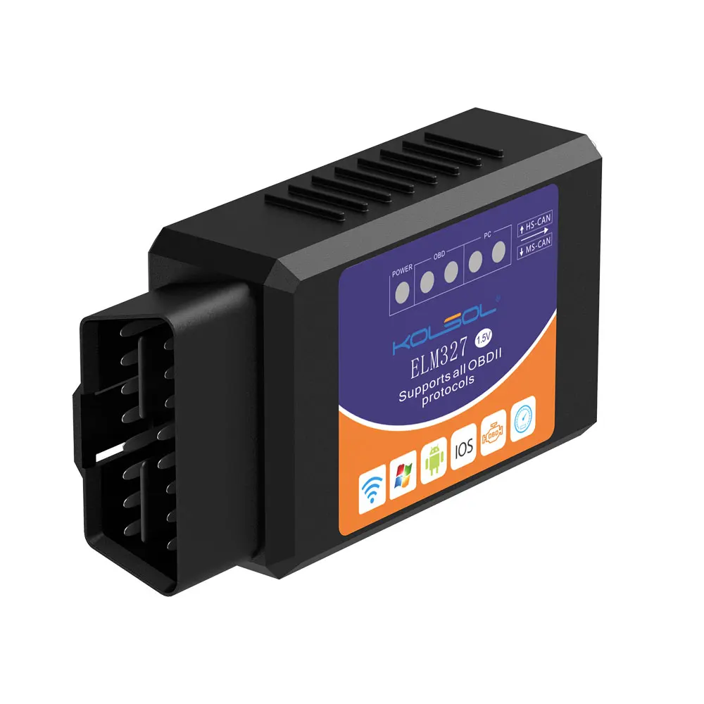 KOLSOL беспроводной ELM327 для Ford ELMconfig CH340+ 25K80 чип HS-CAN/MS-CAN ELM 327 V1.5 OBD2 сканер кода