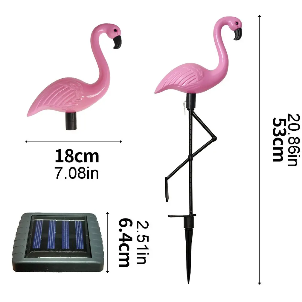 

Led Flamingo Waterproof Solar Lawn Light Outdoor Garden Decoration Light Garden Floor With Landscape Lightss