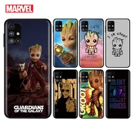 marvel i am groot for samsung note 20 10 9 8 ultra lite plus pro f62 m62 m60 m40 m31s m21 m20 m10s soft phone case