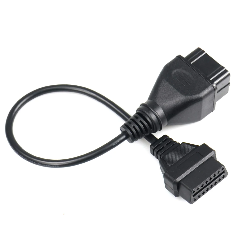 OBD2 грузовик диагностический кабель для ГАЗ 12 Pin OBD 2 16Pin мужской разъем может