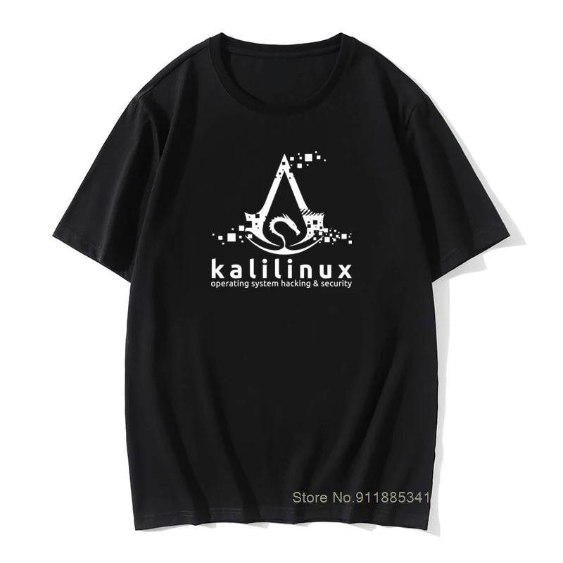 

Kali Linux Operating System Hacking And Security T Shirt Men's 100 Percent Cotton T-Shirt Oversized Tee Shirt Cutsom