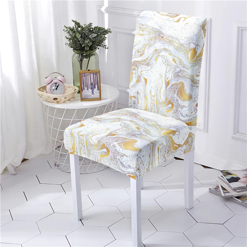 

Gradient Chair Covers Wholesale Artistic Stripe Design Chair Cover Stretch Office Chair Beach Chairs Seat Cover Cushion Cover