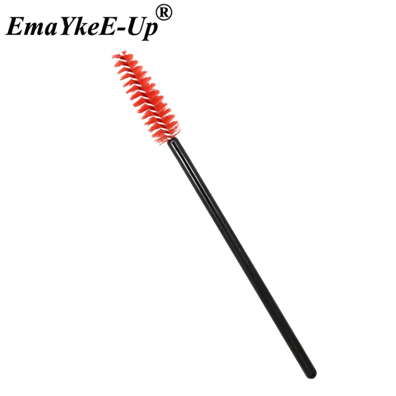 Black Red 50 шт Женские Модные кисти для ресниц, одноразовые кисти для макияжа, Хрустальные кисти для бровей/ресниц/туши для ресниц, кисти для ресниц - Цвет: Black Red