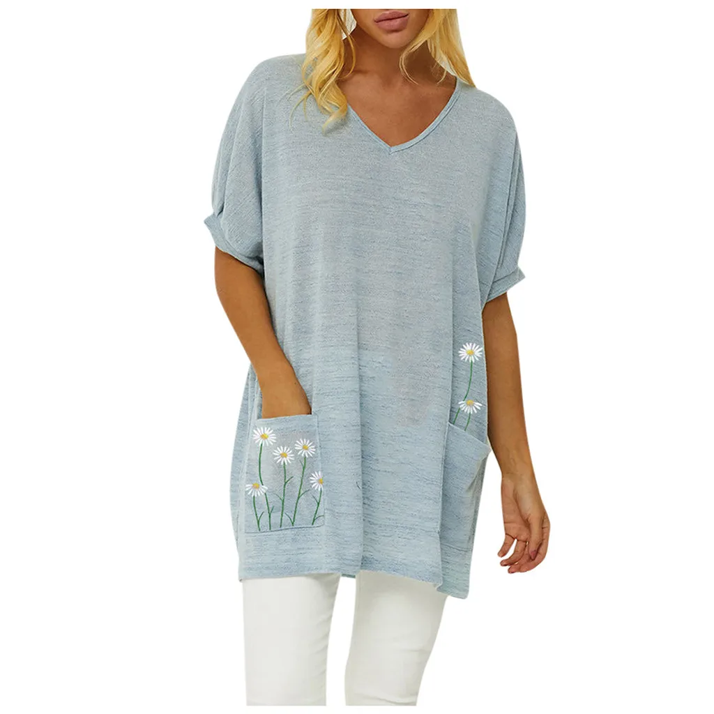 Женская хлопковая футболка с коротким рукавом принтом|Футболки| |