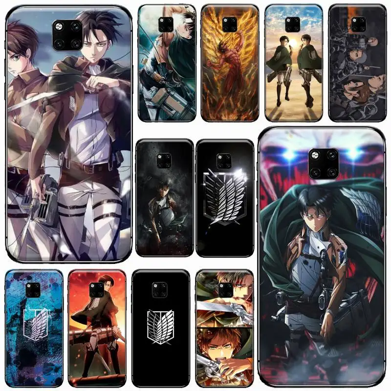 

Attack on Titan Amine Phone Case For Huawei Mate 9 10 20 Pro lite 20x nova 3e P10 plus P20 Pro Honor10 lite Cover Funda Shell