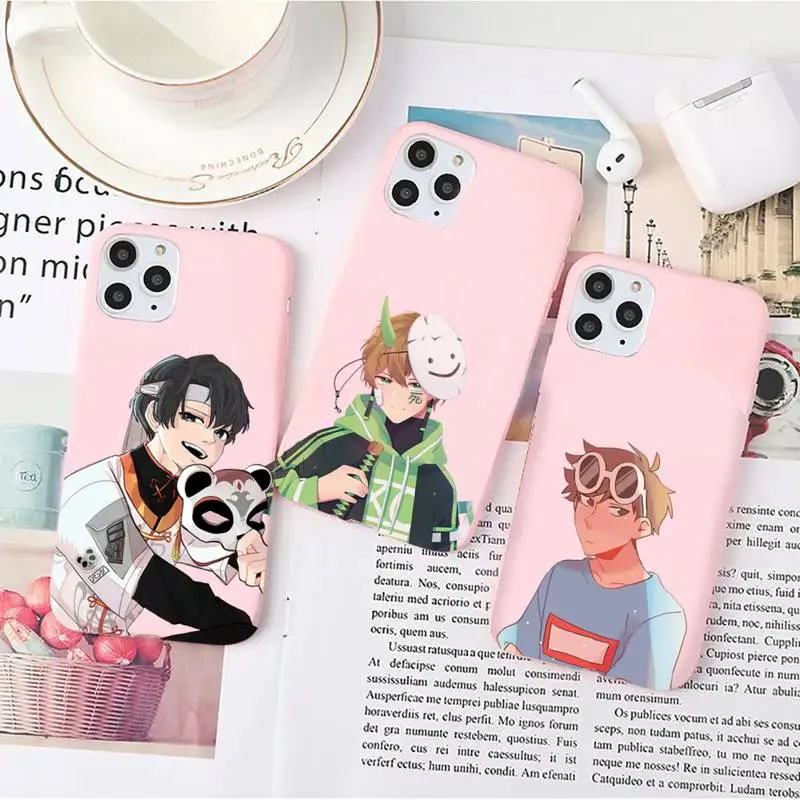 

Dream Smp cartoon game Phone Case Candy Color for iPhone 6 7 8 11 12 s mini pro X XS XR MAX Plus