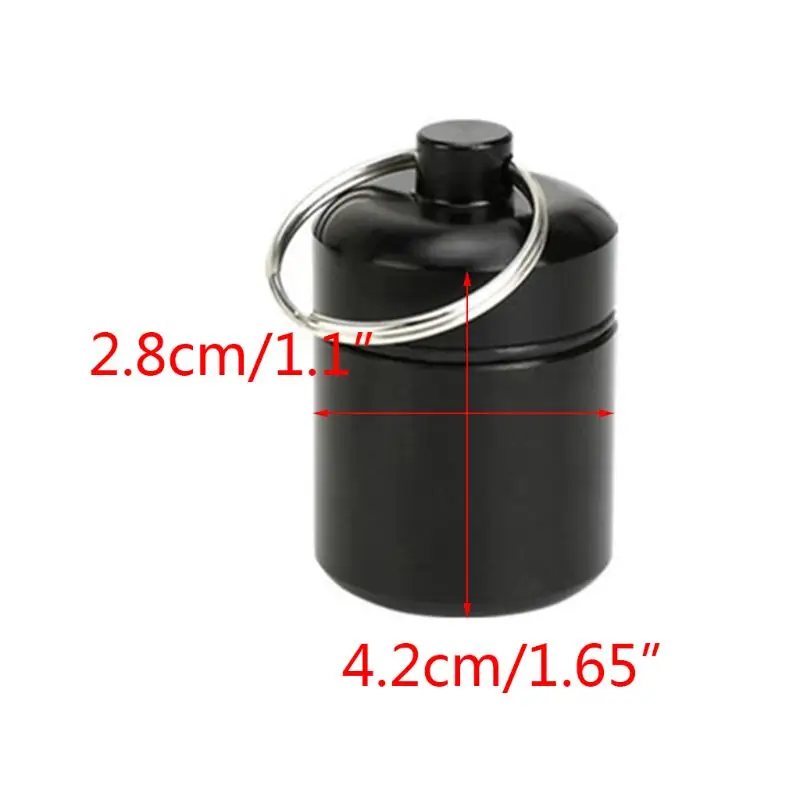 

Aluminum Alloy Storage Bottle Portable Earbuds Carrying Case Noise Canceling Earplugs Box Holder