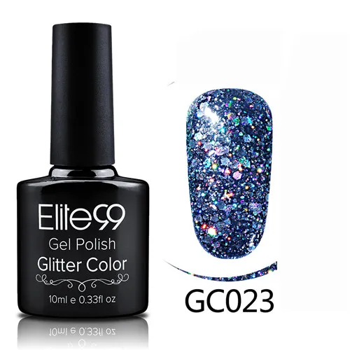 GC023 Elite99 гибридные Лаки гель лак для ногтей набор Гель-лак с блестками Живопись ногтей искусство поли УФ гель лак Топ базовый праймер для маникюра - Color: GC023