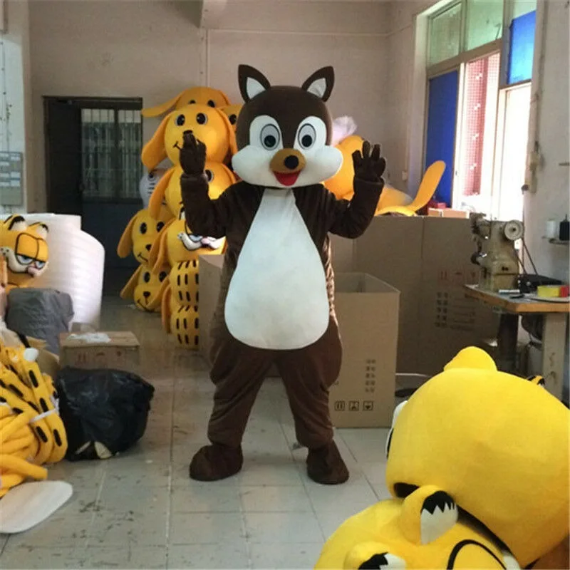Хэллоуин талисман белка костюм костюмы для взрослых с изображением животного