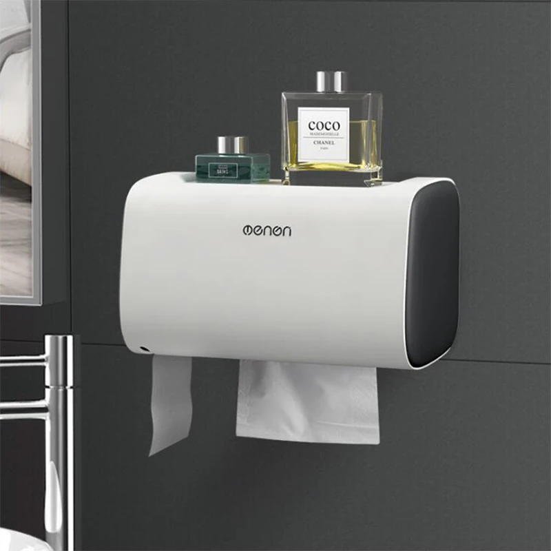 

Waterproof Toilet Paper Holder, Toilet Paper Box, Creative Tray, Bathroom and Kitchen Storage Box, Bathroom Accessories