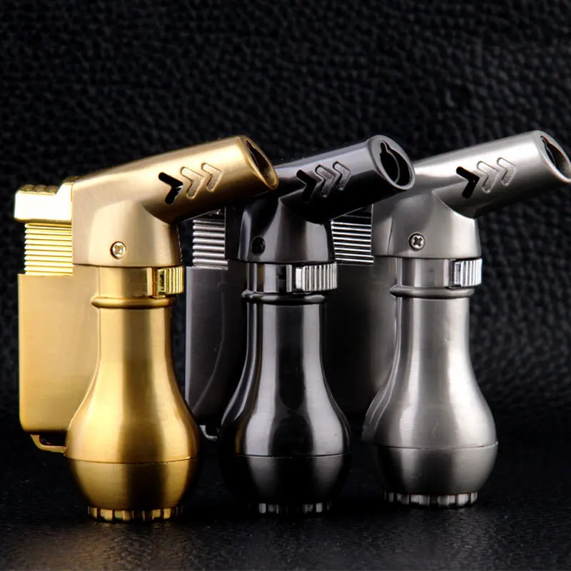 

New Windproof Small Spray Gun Lighter Torch Welding Metal Butane Gas Lighters Cigar Kitchen Barbecue Man Gadget
