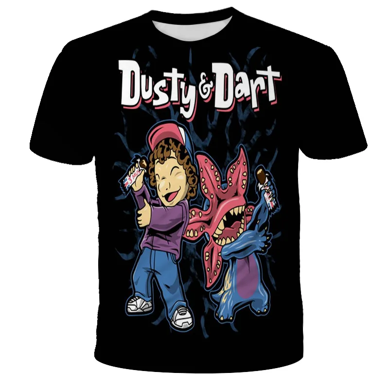 

3D Printed T-shirt Strange Things T-shirt Designer Girl Tops Kids T-shirt Summer Street Clothes Casual Kids Clothing Cute Cool