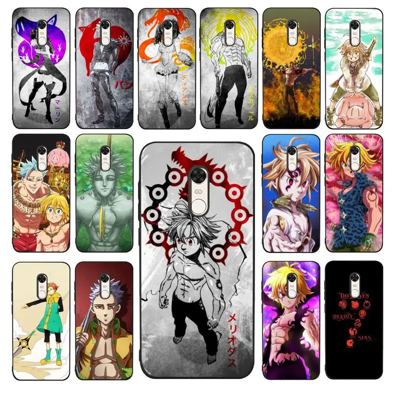 

MaiYaCa Seven Deadly Sins Phone Case for Redmi 5 6 7 8 9 A 5plus K20 4X 6 cover