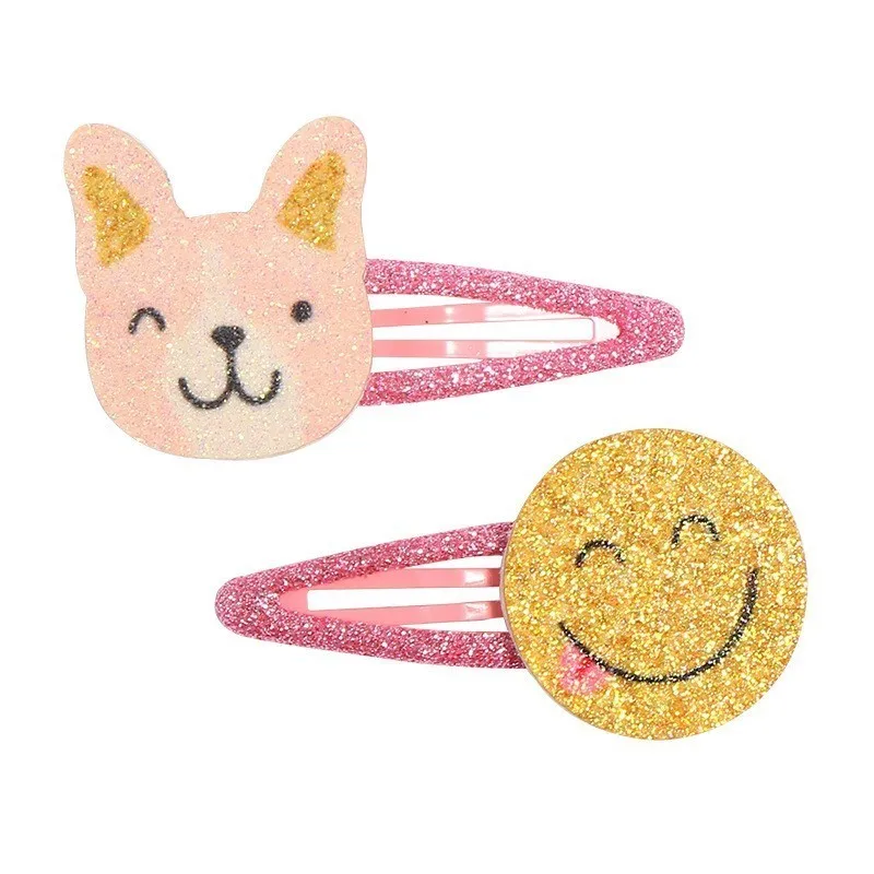MAYA STEPAN 1 Pairs Baby Girl Cartoon Cute Kawaii Sequin Animals Infant Hair Accessory Newborn Gift Toddlers Clips Hairpins | Мать и
