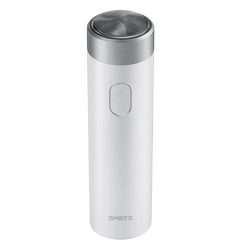 Белый Xiaomi Mijia SMATE USB электрическая бритва мини Портативная Мужская бритва Водонепроницаемая моющаяся бритва с одним лезвием машинка для бритья триммер для бороды - Цвет: Белый