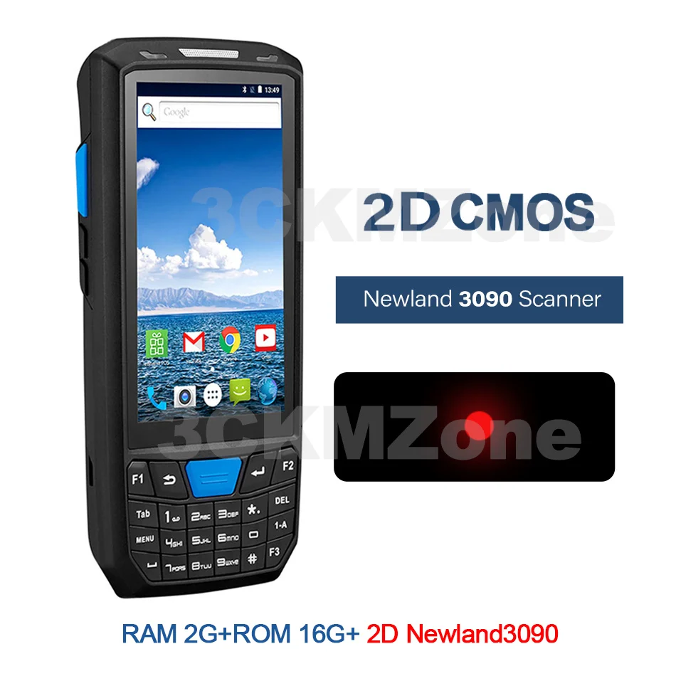 2D Newland3090 2G16G Android 8,1 промышленный прочный КПК ручной pos-терминал лазерный сканер штрих-кода поддержка беспроводной Wi-Fi 4G BT для склада Express - Color: 2D Newland3090 2G16G
