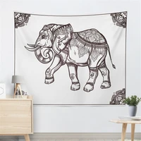 elephant tapestry india home textile mandala tapestry cotton beach towel carpet wall hanging decoration