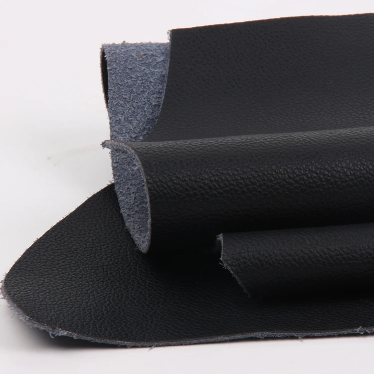 

Whole Black Small Pebbled Grain Leather Two Layers 1.5mm Soft