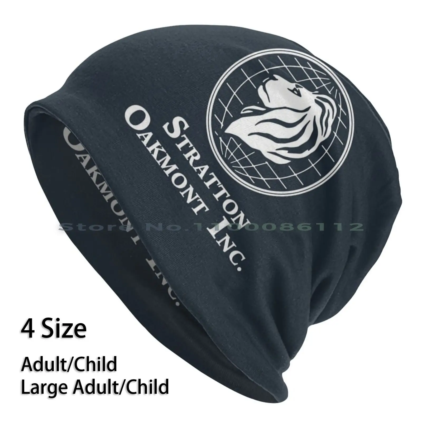 Вязаная шапка с логотипом волк стены улицы |