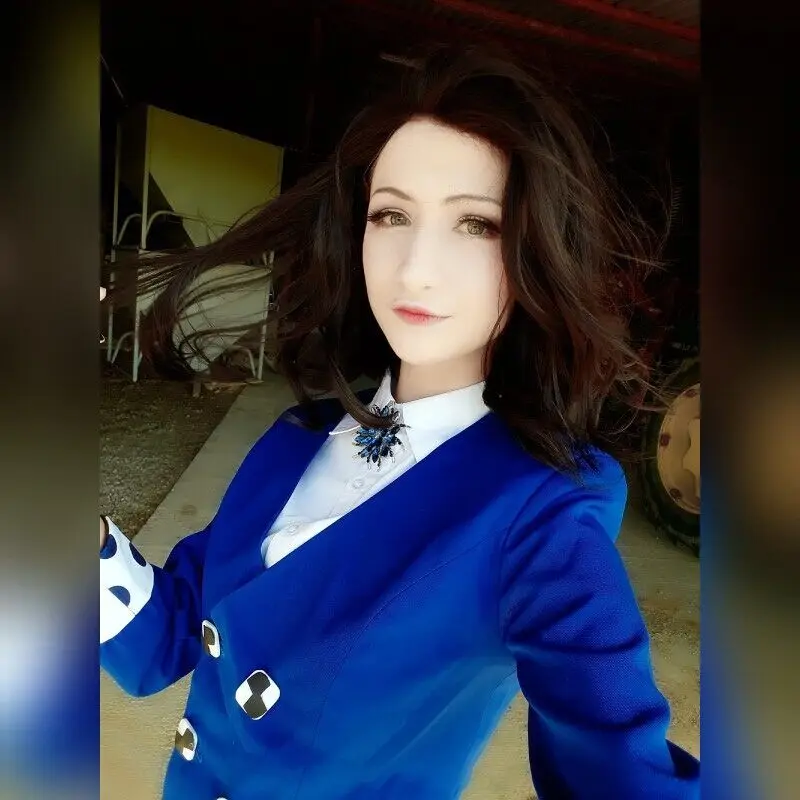 Heathers The Music Rock Musical Veronica Sawyer сценическое платье концертный карнавальный костюм женская униформа Королевский синий жакет