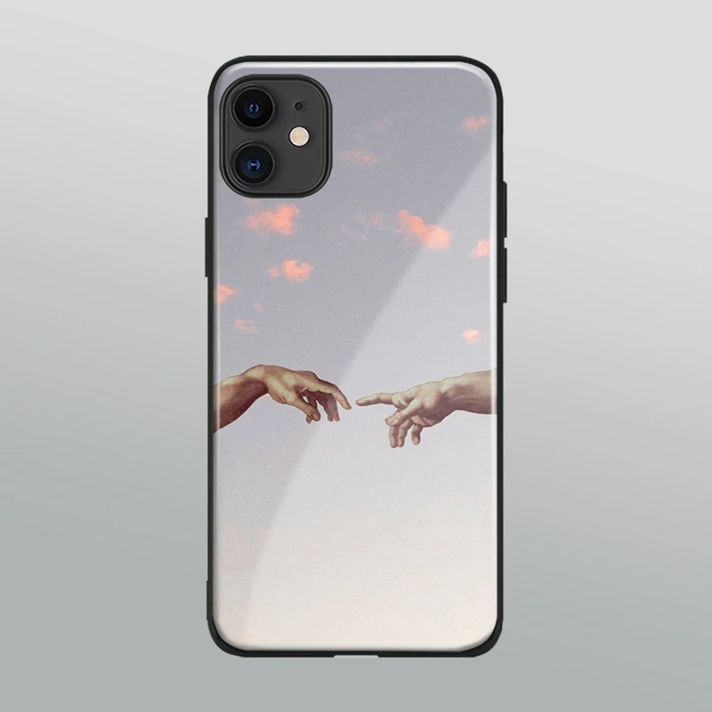 Стеклянный чехол для телефона с изображением Адама Микеланджело iPhone 6 7 8 x xr xs 11 12
