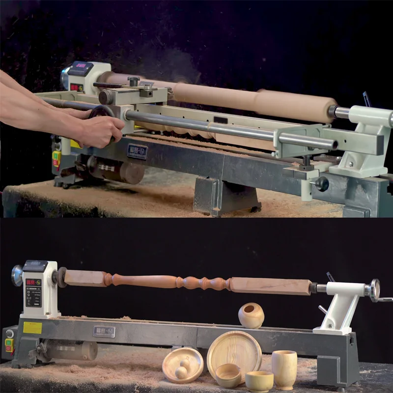 Токарный мини-станок MC1218VD бесступенчатая переменная скорость для столярных