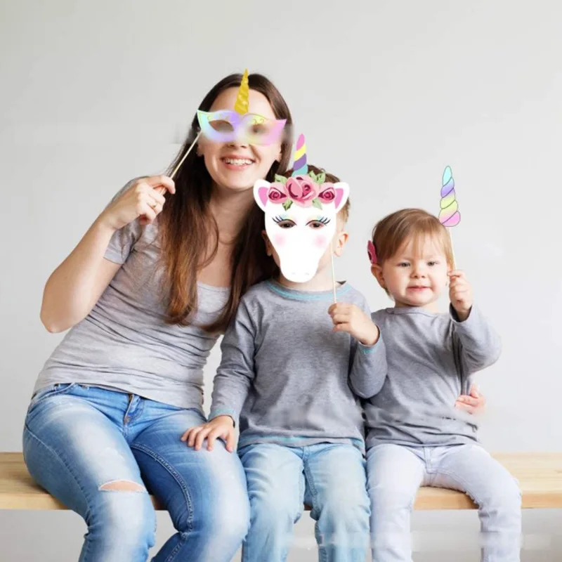 29 шт. реквизит для Фотокабины в виде единорога |