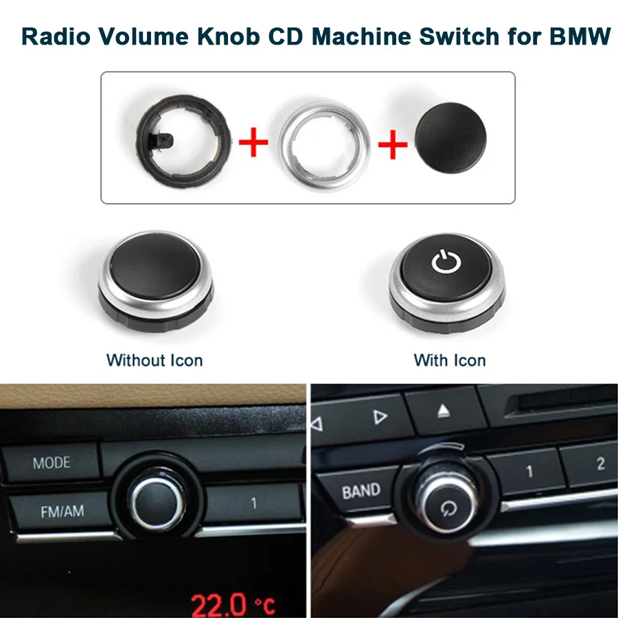 Interruptor de rádio, máquina de cd, botão 64119350272, acessório automotivo para bmw 5 series 7, x5, x6, f02, f07, f10, f15, f16