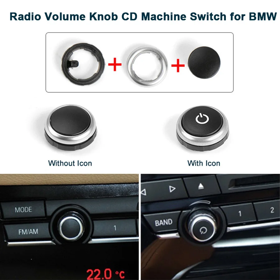 Для BMW 5 серий 7 X5 X6 F02 F07 F10 F15 F16 переключатель радио Ручка громкости CD Кнопка машины