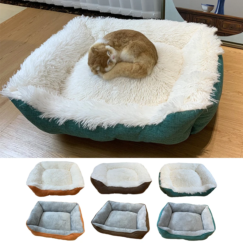 

Pet Winter Warm Litter Cat Dog Plush Mattress Soft Comfortable Removable Washable Pet House Supplies Cama Gato