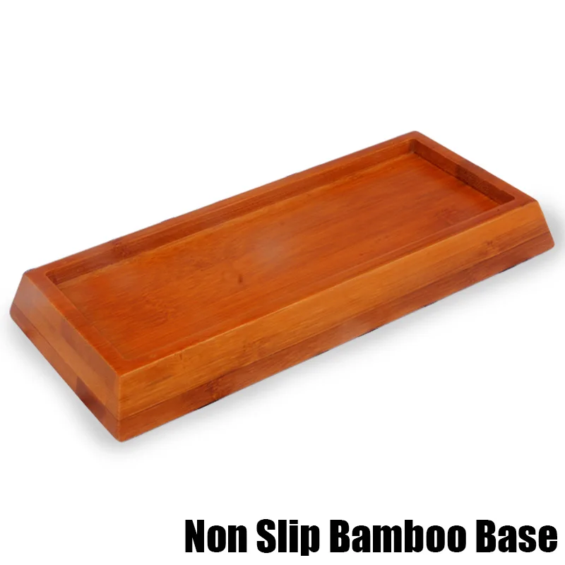 Нескользящая бамбуковая основа двухсторонний точильный брус для ножей кухонные