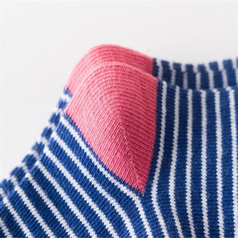 

lawadka 5Pairs/Lot Kids Girls Socks Striped Casual Children's Socks Cotton Sport School Kid Boy Socks Autumn Winter 3 to12years