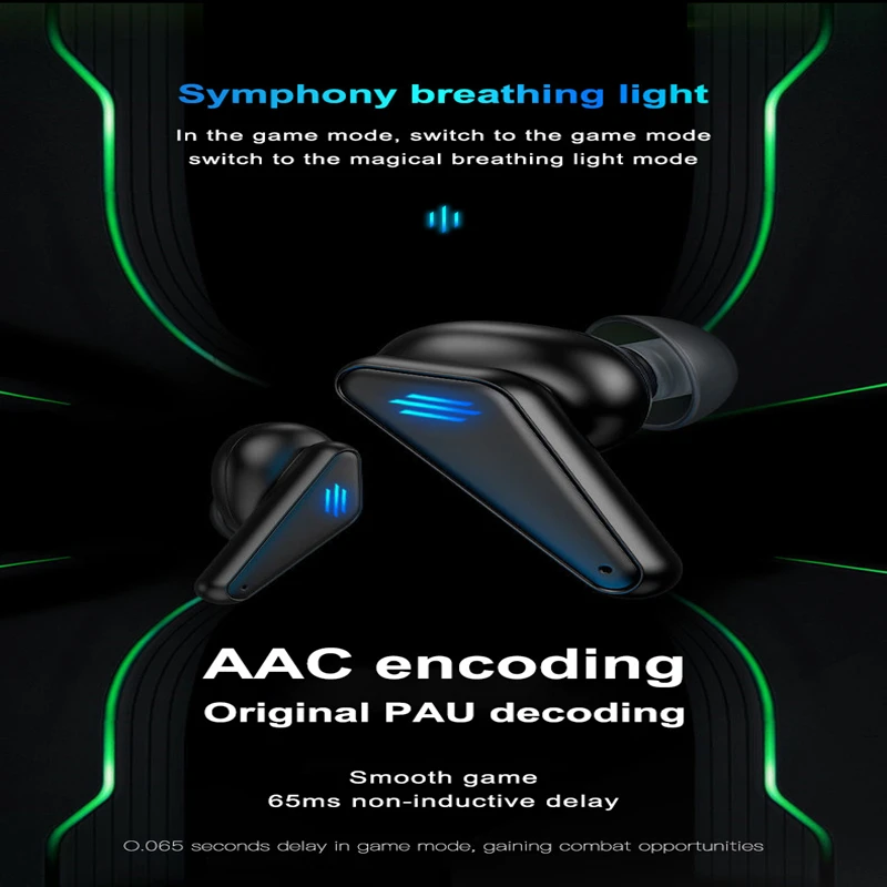 

TWS Wireless Bluetooth Headset Gaming Game Single and Dual Ear Mobile Game Low Latency Bluetooth 5.0 Ear Buds Headphones