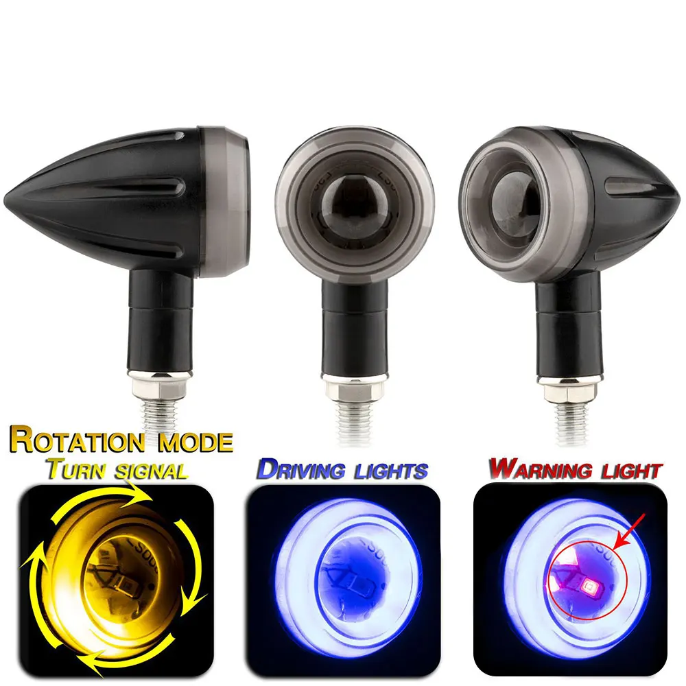 

LEEPEE Universal Motorcycle Bullet Turn Signals LED Brake lights Motorcycle Styling Flowing Water Blinker Light Signal Lamp
