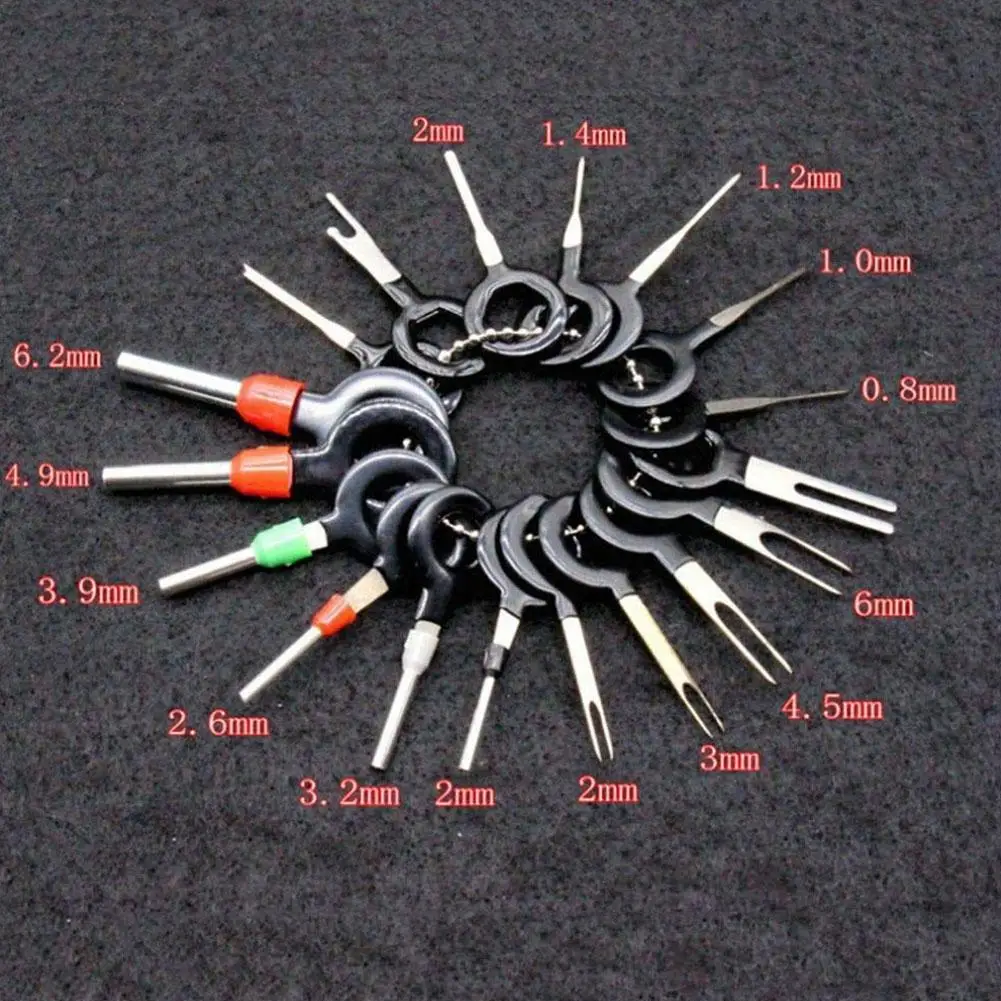 

18pcs/set Car Wire Harness Plug Terminal Extraction Connector Pick Pin Kit Tool Remove G6v2