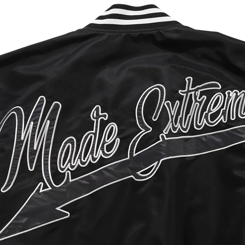 

Reflective Arrow Letter Print Hip Hop Bomber Jacket Men Windbreaker Coat Harajuku High Street Baseball Jacket Tracksuit