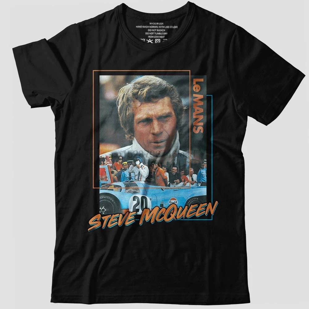 Футболка по индивидуальному заказу с изображением Стива МакКуина актера легенды