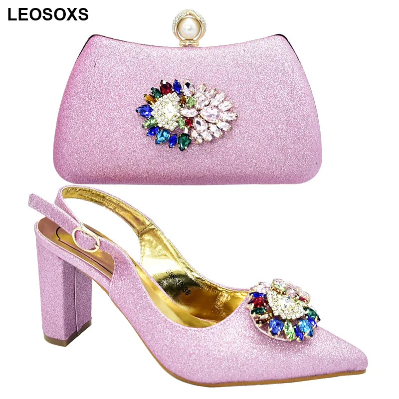 Новое поступление Свадебные комплекты из итальянских туфель и сумочки в