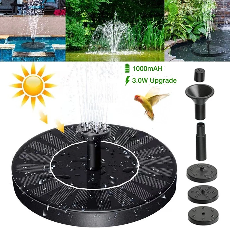 

Water Panel Solar Garden Solar Pump Pool Fountain Fountain Water Decoration Powered Floating Fountain Decoration Garden Pond