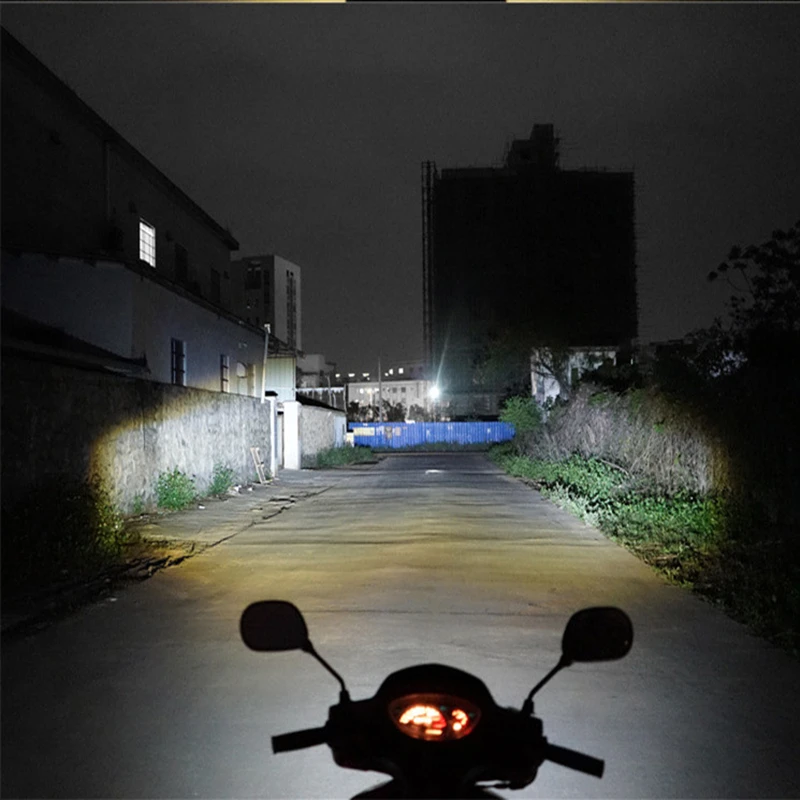 

JGAUT 15W Super Bright Tri-model Motorcycle LED Headlight w/ Mini Projector Lens Car ATV Driving Foglight Auxiliary Spotlight